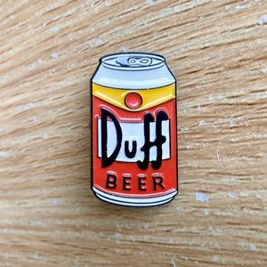 🎉 New The Simpsons Duff Beer Can Pin